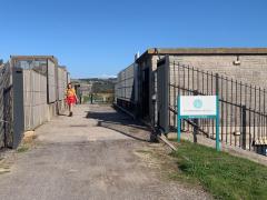 Brean Sluice - the finish point of day 1